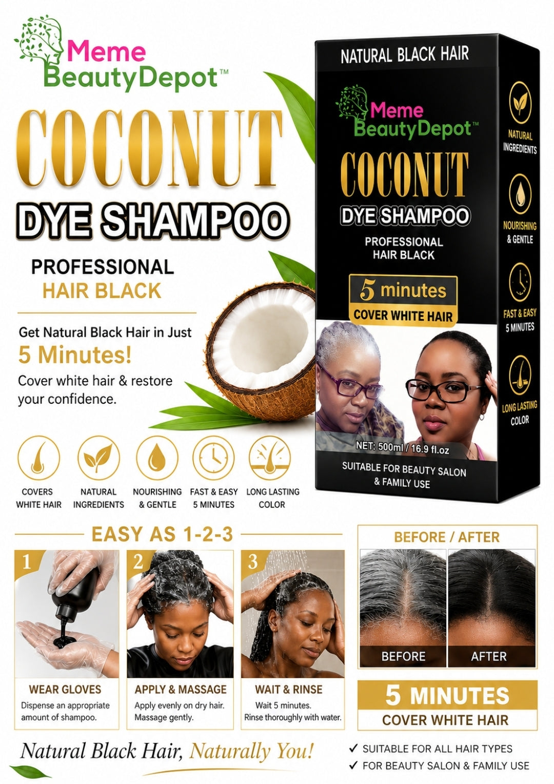Coconut Dye Shampoo